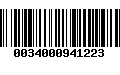 Código de Barras 0034000941223