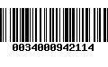 Código de Barras 0034000942114