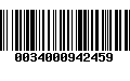 Código de Barras 0034000942459