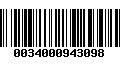 Código de Barras 0034000943098