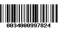 Código de Barras 0034000997824