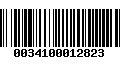 Código de Barras 0034100012823