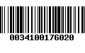 Código de Barras 0034100176020