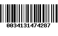 Código de Barras 0034131474287