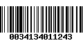 Código de Barras 0034134011243