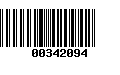 Código de Barras 00342094