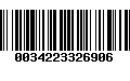 Código de Barras 0034223326906