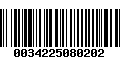 Código de Barras 0034225080202