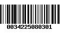 Código de Barras 0034225080301