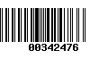 Código de Barras 00342476