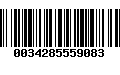 Código de Barras 0034285559083