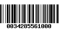 Código de Barras 0034285561000