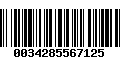 Código de Barras 0034285567125