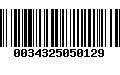 Código de Barras 0034325050129