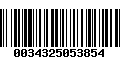 Código de Barras 0034325053854