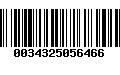 Código de Barras 0034325056466