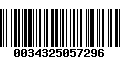 Código de Barras 0034325057296