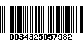 Código de Barras 0034325057982