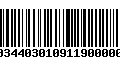 Código de Barras 00344030109119000003