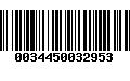 Código de Barras 0034450032953