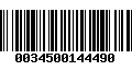 Código de Barras 0034500144490