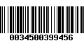 Código de Barras 0034500399456