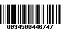 Código de Barras 0034500446747