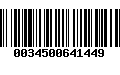 Código de Barras 0034500641449