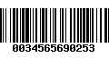 Código de Barras 0034565690253