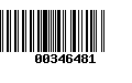 Código de Barras 00346481