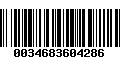 Código de Barras 0034683604286