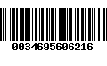 Código de Barras 0034695606216