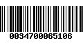 Código de Barras 0034700065106