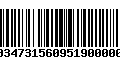 Código de Barras 00347315609519000003