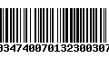 Código de Barras 00347400701323003076