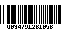 Código de Barras 0034791281058