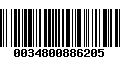 Código de Barras 0034800886205