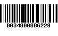 Código de Barras 0034800886229