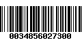 Código de Barras 0034856027300