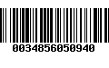 Código de Barras 0034856050940