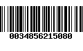 Código de Barras 0034856215080