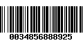 Código de Barras 0034856888925