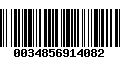 Código de Barras 0034856914082