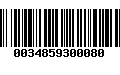 Código de Barras 0034859300080