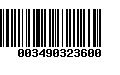 Código de Barras 003490323600