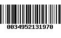 Código de Barras 0034952131970