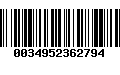 Código de Barras 0034952362794
