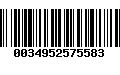 Código de Barras 0034952575583