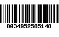 Código de Barras 0034952585148