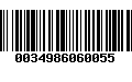 Código de Barras 0034986060055